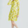 CLOTHING Lela Rose | Fruit Guipure Lace Holly Dress Lemon