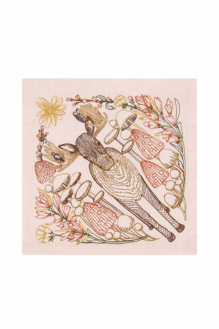 Home Goods Lela Rose | Lela Rose X Coral & Tusk Moose Napkins Blush