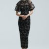 CLOTHING Lela Rose | Corded Rose Tulle Naomi Dress Black