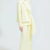 CLOTHING Lela Rose | Stretch Twill Cape Back Jacket Limoncello