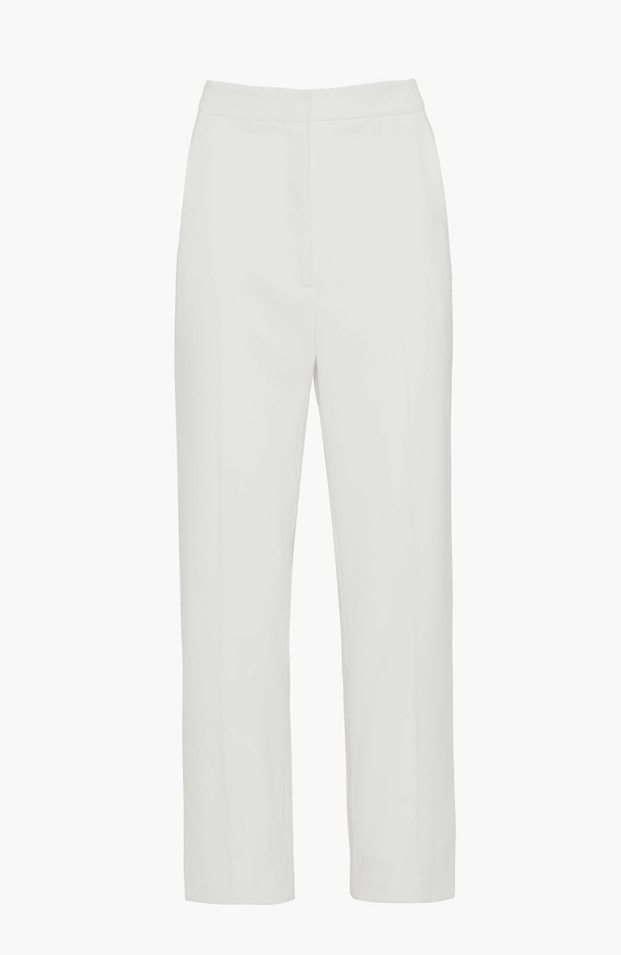 CLOTHING Lela Rose | Stretch Crepe Demi Pant White